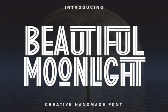 Beautiful Moonlight: Elevating Creative Projects with Whimsical Typography