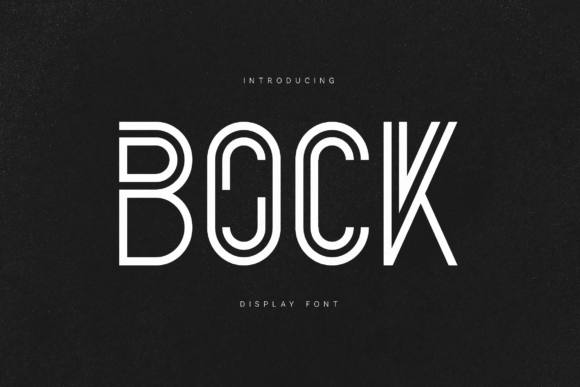 Bock: A Modern Outline Font for Bold Visual Impact