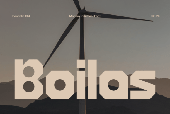Boilas Font: Industrial Strength for Modern Branding