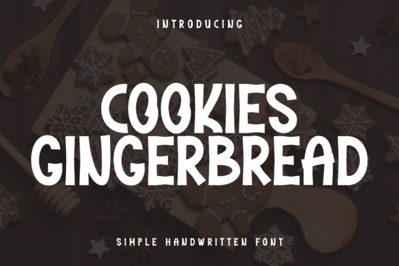 Cookies Gingerbread: Handcrafted Display Font for Warm, Whimsical Designs
