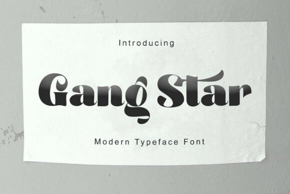 Gang Star Typeface: Bold Design for Modern Brands