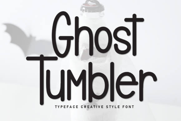 Ghost Tumbler: Strategic Application of Playful Typography in Professional Design