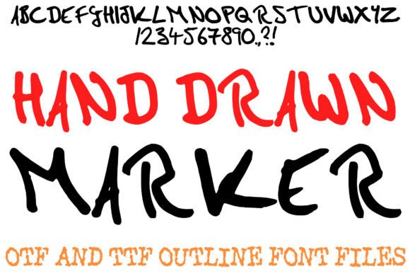 Hand Drawn Marker: Organic Minimalist Typography