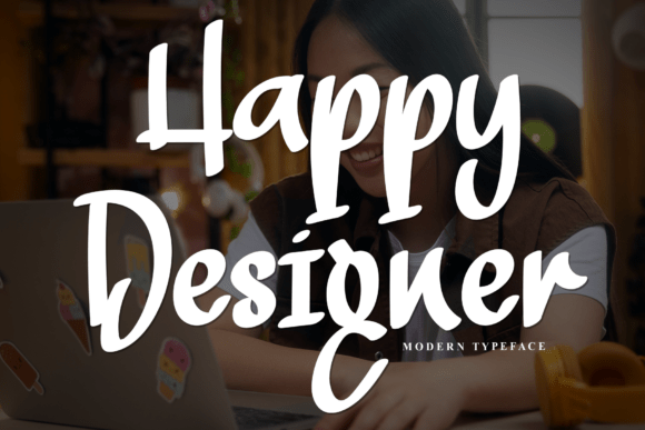 Happy Designer: A Charming Handwritten Display Font