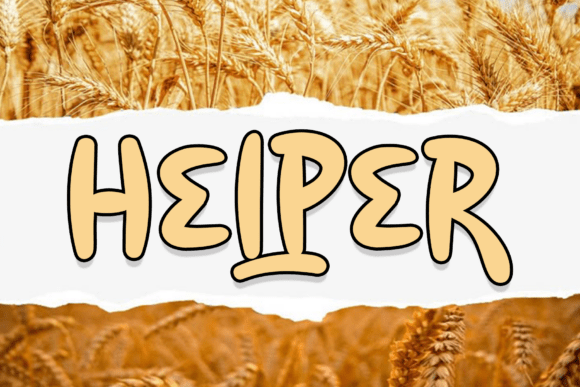Helper Font: Bold, Hand-Drawn Display Typography