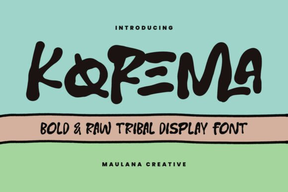 Korema: Evaluating a Raw, Urban Tribal Display Font