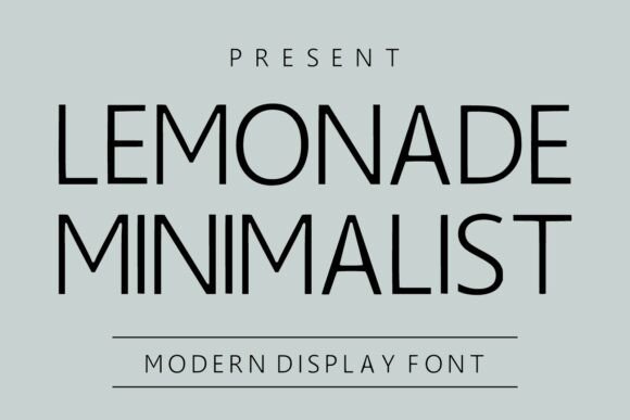 Lemonade Minimalist: Elevating Modern Design with Refined Typography