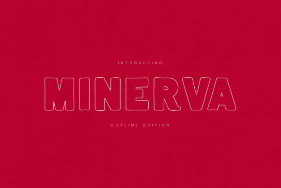 Minerva: Elevating Visual Communication Through Bold Outline Typography