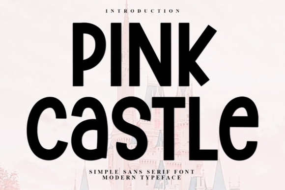 Pink Castle: Festive Typography for Holiday Design