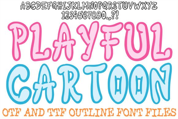 Playful Cartoon: Bold Display Font for Fun Designs