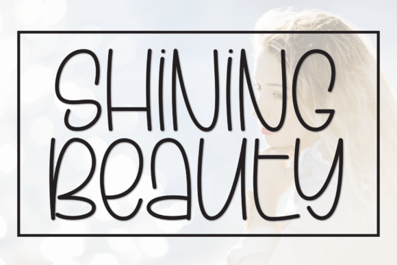 Shining Beauty Font: Whimsy for Modern Design