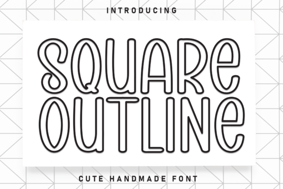 Square Outline: Balancing Playful Charm with Professional Legibility