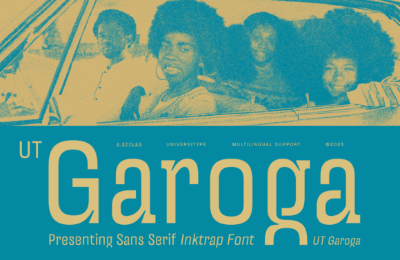 UT Garoga: Retro-Chic Sans Serif with Ink Traps